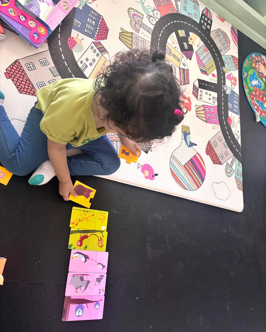 Child learning through play at Medford Family Daycare